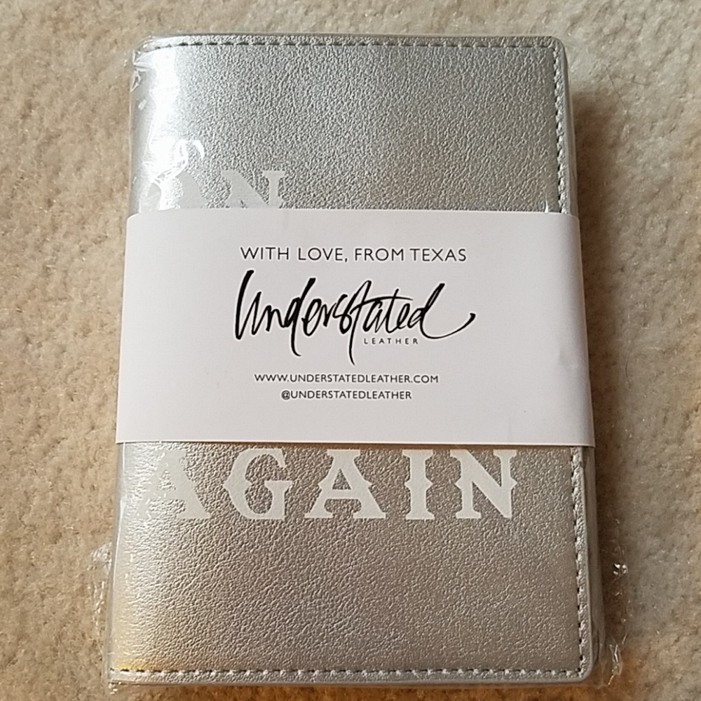 Understated Leather passport holder & luggage tag